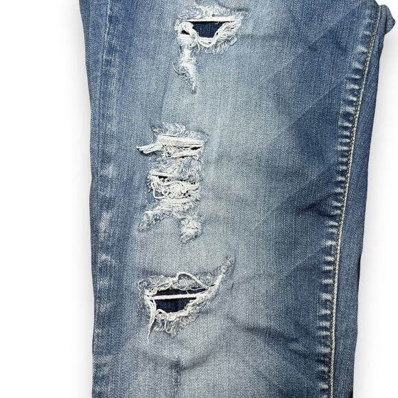 Judy Blue Ripped Skinny Fit Jeans Size 9/29 Let Down Hem Look Comfort Stretch - Picture 6 of 8